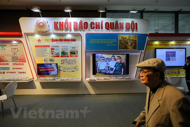 《越南人民军队》展位。越通社记者 明山 摄