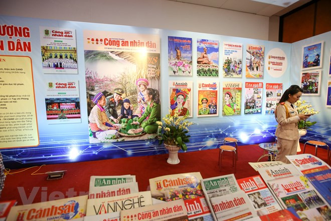 《人民公安报》展位。越通社记者 明山 摄