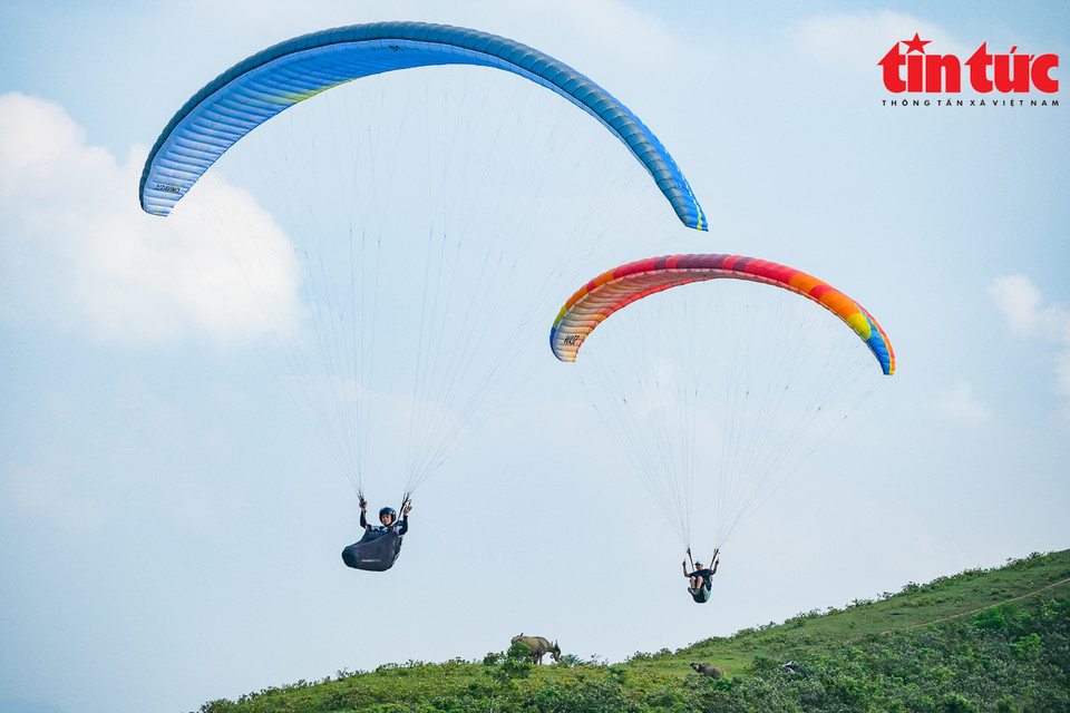 大多滑翔伞驾驶员都是有多年经验的人，并获得了滑翔伞飞行执照。 除了为游客提供服务外，这里还吸引众多滑翔伞飞行员前来欣赏白茫茫的云海。图自越通社《信息报》