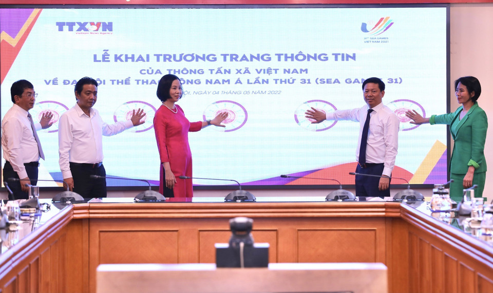 越通社开设了第31届东南亚运动会专项网。网址为“http://seagames.vnanet.vn”，设有越南文和英文两个版本。该网站具有高度互动的界面，与第31届东南亚运动会官网相对接，及时为读者提供滚动新闻。图自越通社