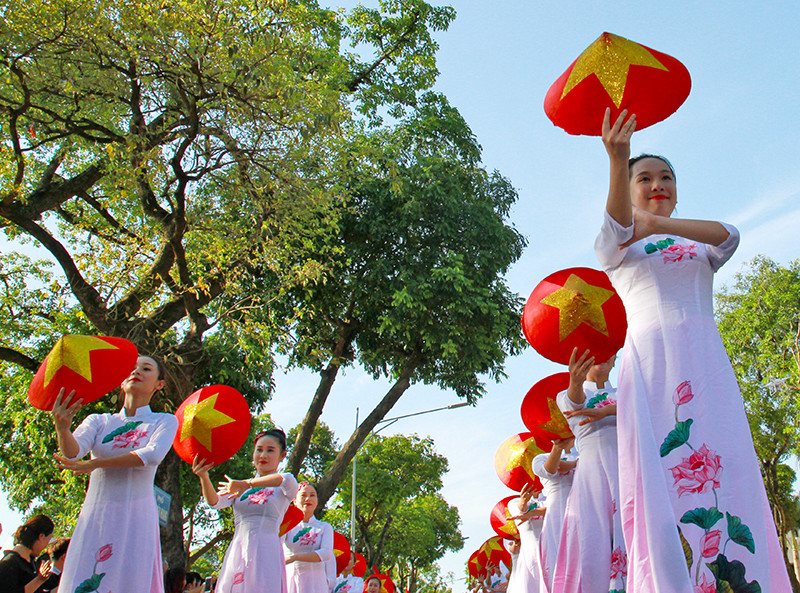 越南传统长衣之美。
