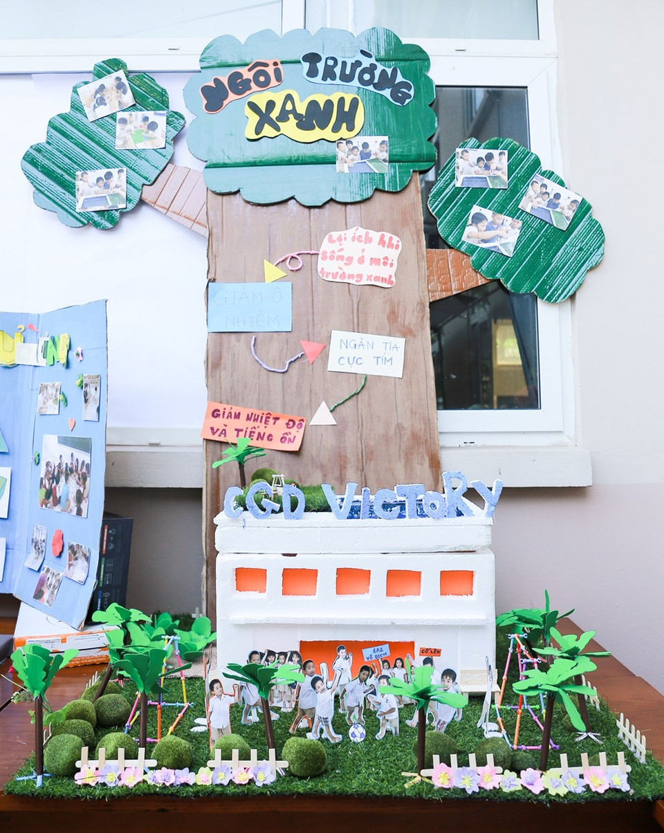 绿色校园模式。（图片来源：越通社）