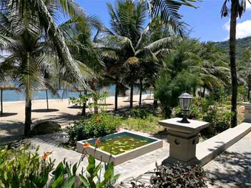 从平房角度欣赏仙沙海滩。