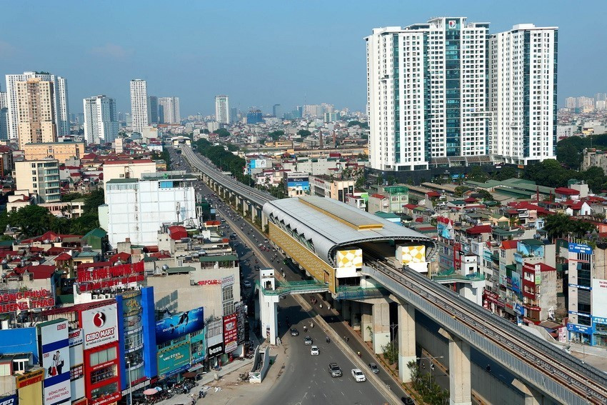屈维进-阮阐-阮廌街道交叉路口。越通社记者 辉雄 摄