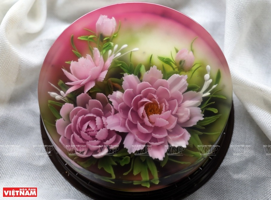 超美的3D果冻作品颇受消费者的青睐。图自越南画报