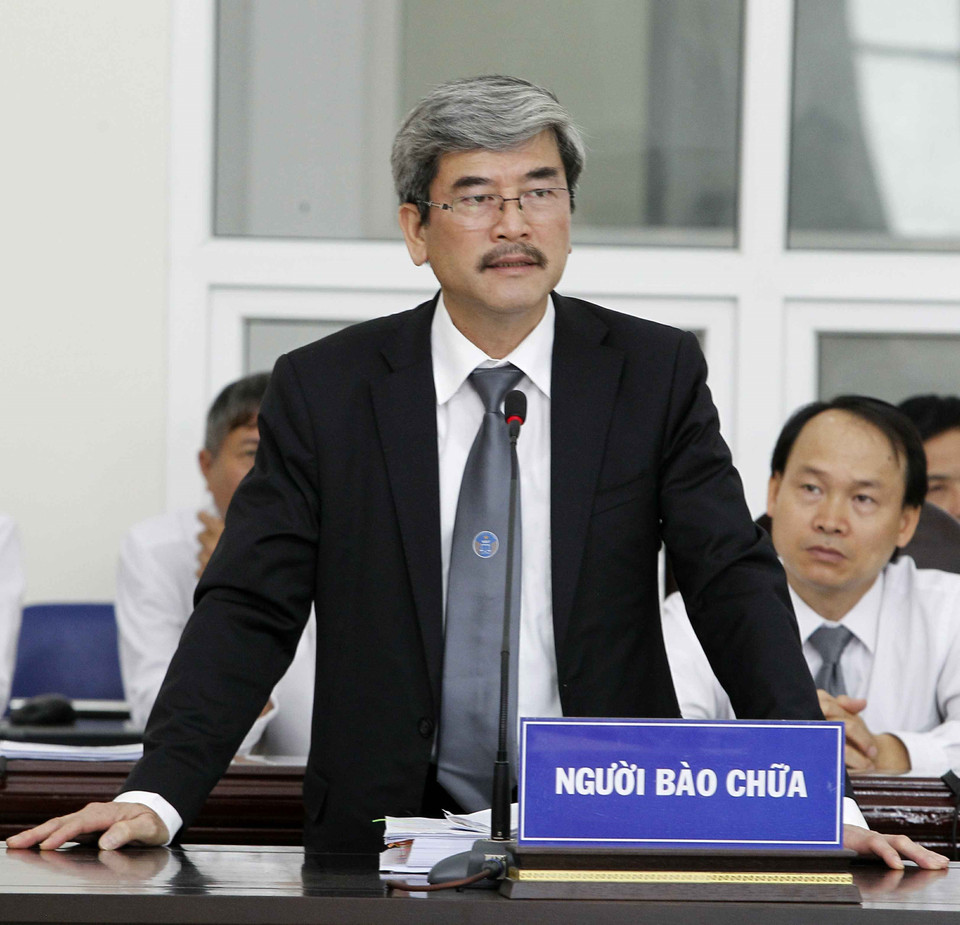  被告人辩护律师。越通社记者 文叠 摄