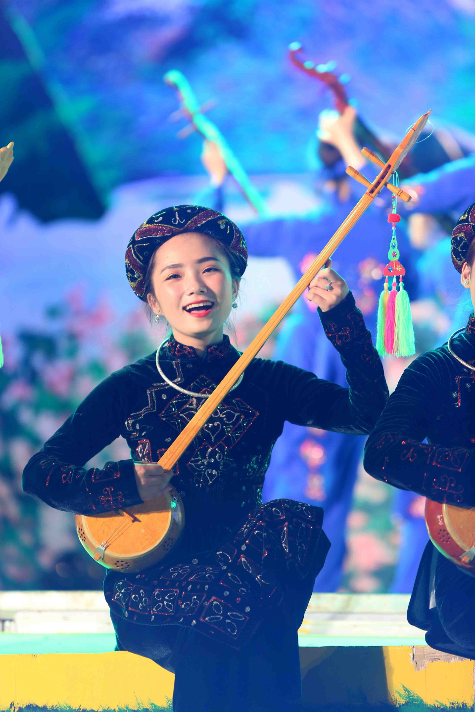 天琴演奏。越通社记者 成达达 摄