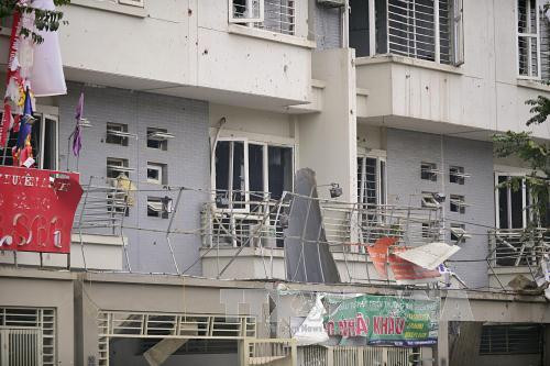 爆炸事件现场（图片来源：越通社）