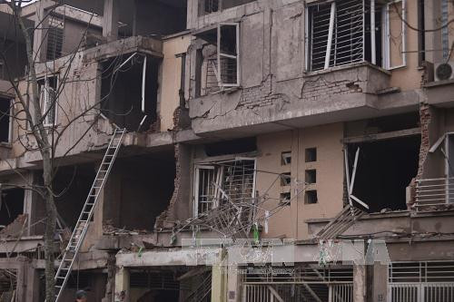 爆炸事件现场（图片来源：越通社）