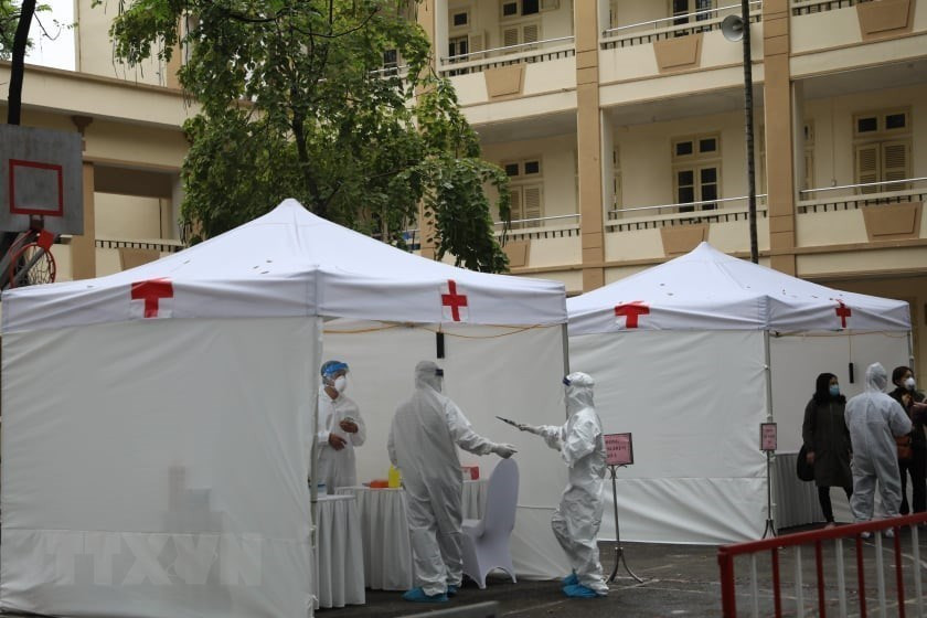 只要10分钟就可以得出检测结果。越通社记者 青松 摄