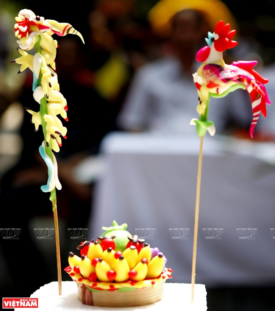 面塑玩具小巧玲珑而生动可爱。图自越通社越南画报。