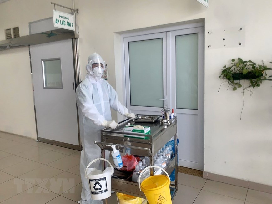 意识到医务人员在防疫工作中的重要作用，医院一向高度重视保障医务人员的安全。（图自越通社）