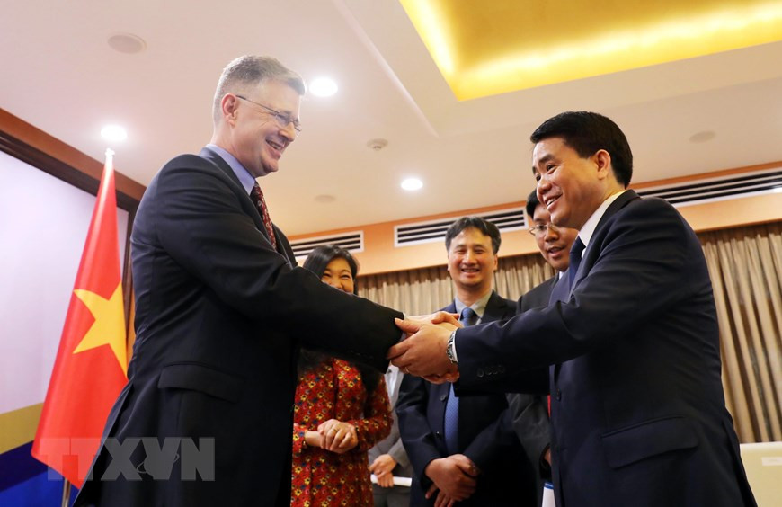 此批防疫物资价值不大但具有切实意义，体现河内市政府和人民同纽约政府携手应对疫情的精神。越通社记者林庆 摄。