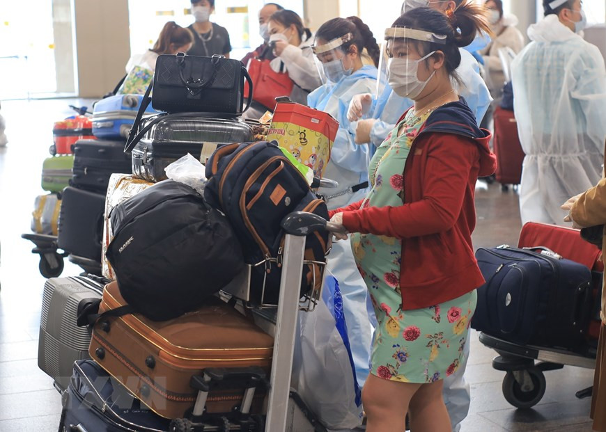 小孩、孕妇、老龄人和有基础疾病的人是优先对象。越通社记者 陈孝 摄。