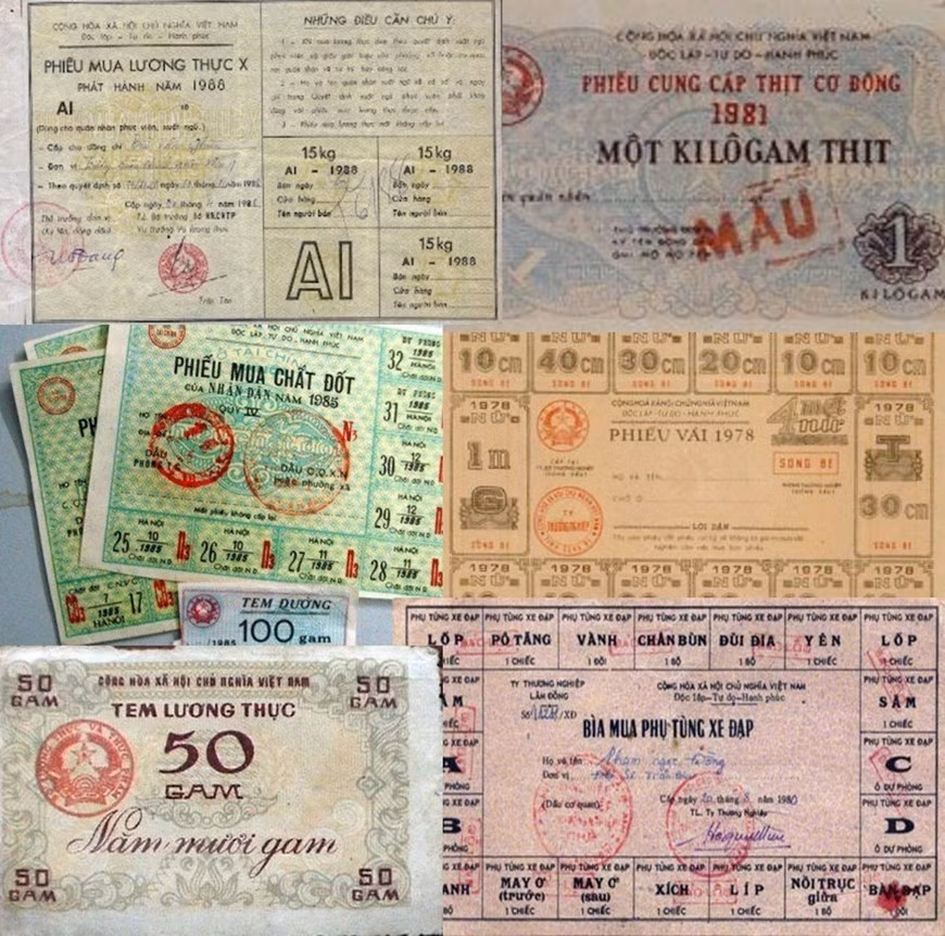 解放后，贸易票制度依然得到维持。（图自越通社）