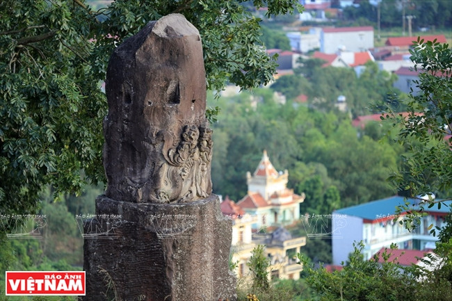 大览神光寺石柱是具有李朝建筑特色的工程。（图片来源：越通社）