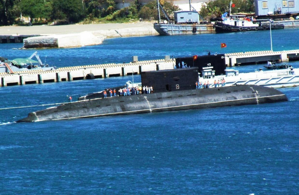  越南海军舰艇。 越通社发