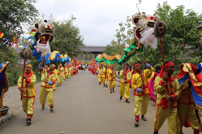  沛顶寺坐落在宁平省嘉远县嘉生乡华闾古都遗迹区内，截至目前已有1000多年的历史。越通社记者宁德方 摄