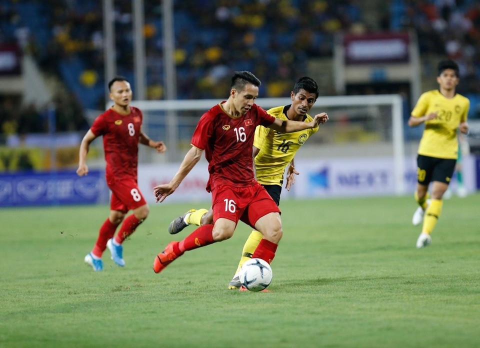 两队球员激烈角逐。越通社记者 仲达 摄