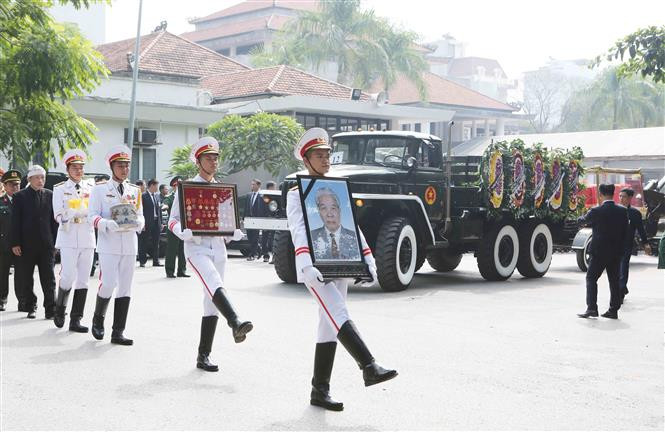 原越共中央总书记杜梅追悼会在河内隆重举行。越通社记者 摄