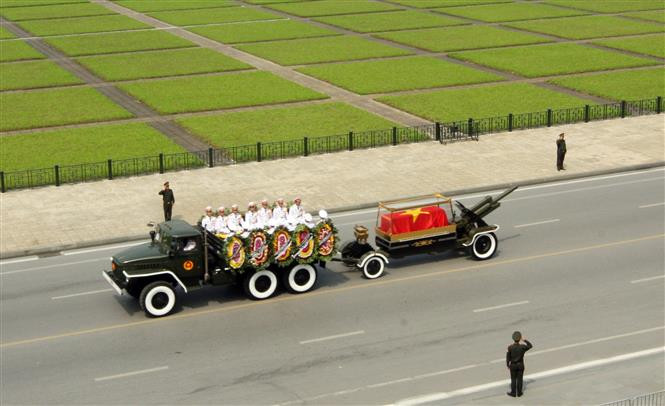 原越共中央总书记杜梅追悼会在河内隆重举行。越通社记者 摄