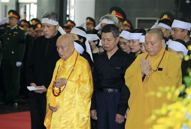 原越共中央总书记杜梅追悼会在河内隆重举行。越通社记者 摄