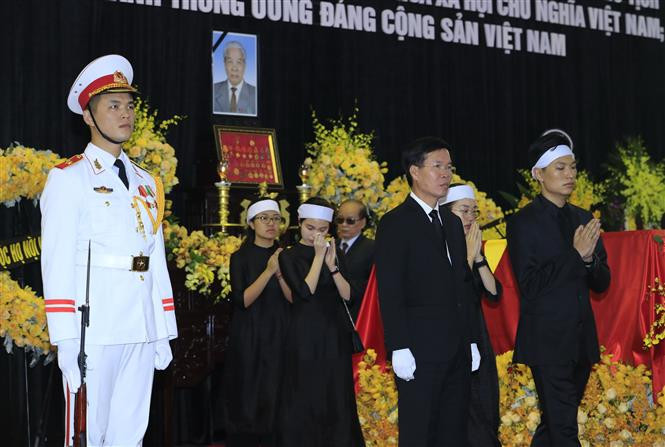 原越共中央总书记杜梅追悼会在河内隆重举行。越通社记者 摄