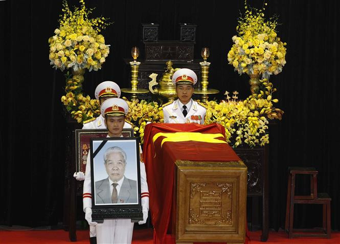 原越共中央总书记杜梅追悼会在河内隆重举行。越通社记者 摄