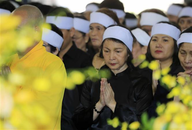 原越共中央总书记杜梅追悼会和安葬仪式在河内隆重举行。越通社记者颜创 摄