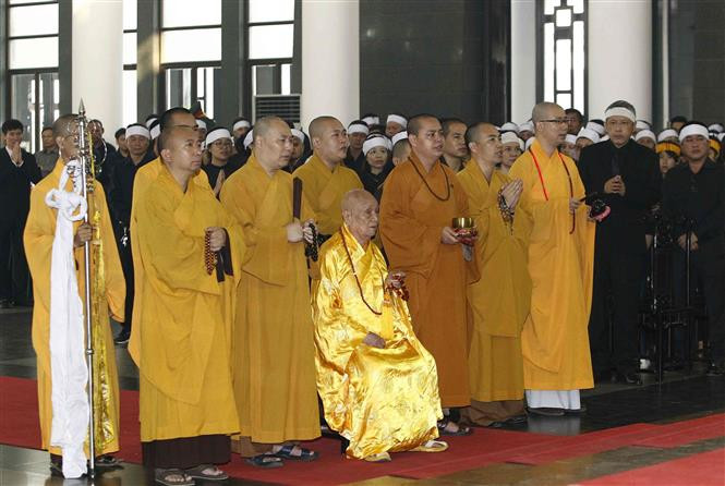 原越共中央总书记杜梅追悼会和安葬仪式在河内隆重举行。越通社记者颜创 摄