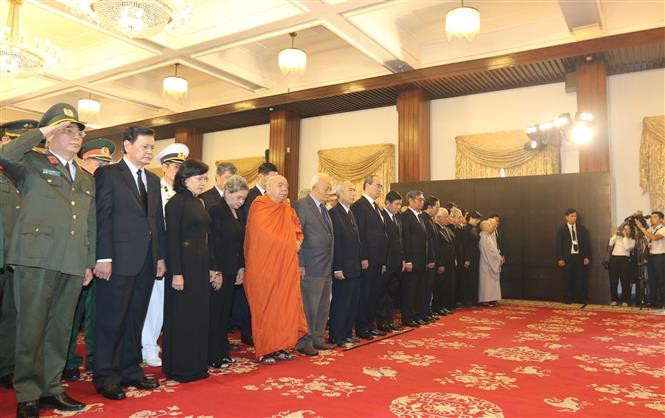 原越共中央总书记杜梅追悼会在胡志明市隆重举行。越通社记者青舞 摄