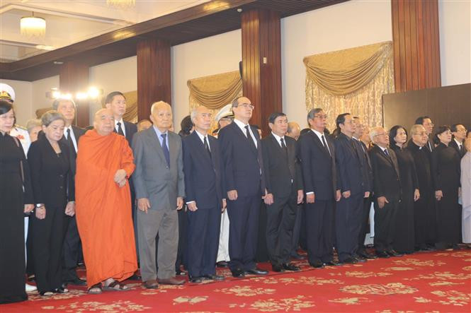 原越共中央总书记杜梅追悼会在胡志明市隆重举行。越通社记者青舞 摄