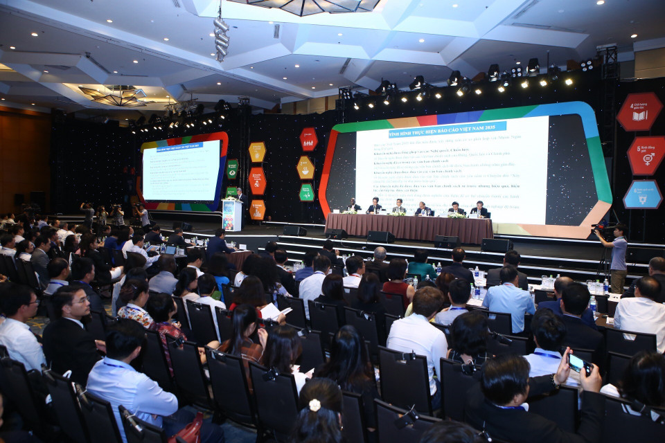 2018年可持续发展全国会议在河内召开。 越通社记者 明决 摄