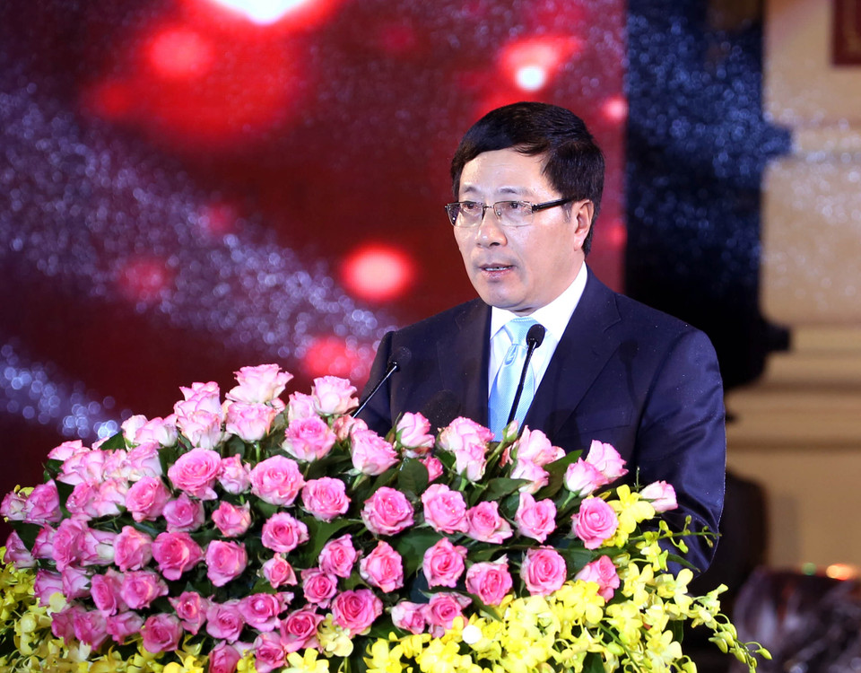越南政府副总理兼外交部长范平明（图片来源：越通社）