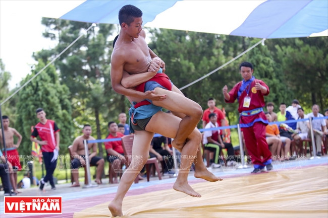 传统摔跤比赛。