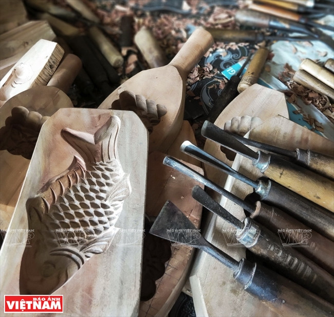 制作月饼模的工具。