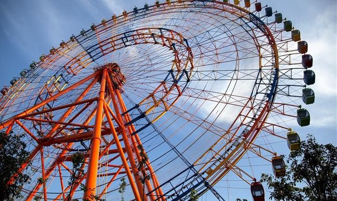 位于坚江省富国岛上越南最具规模的主题公园。图自越通社