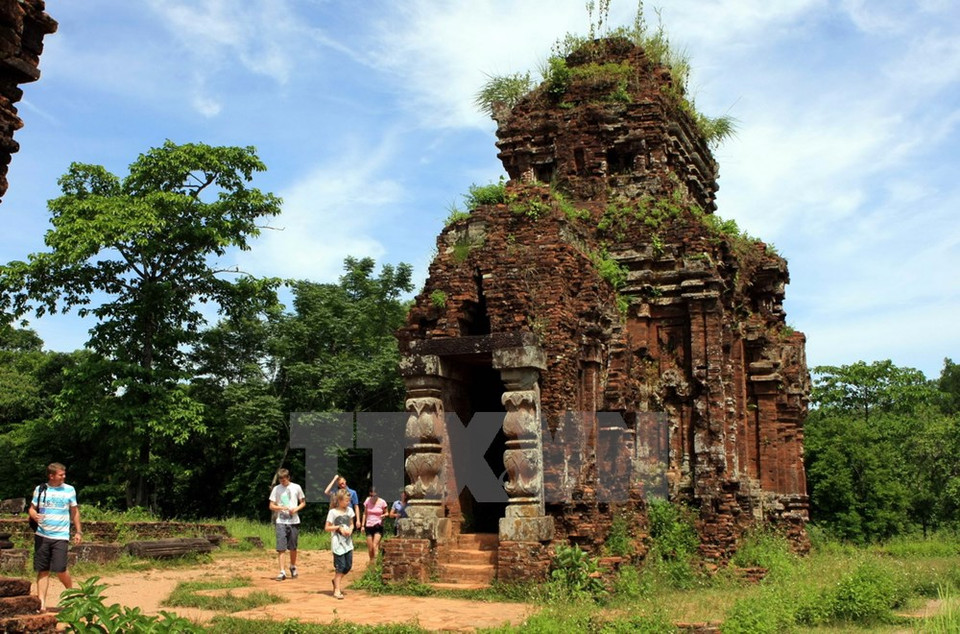 广南省美山圣地遗迹在1999年入选《世界文化遗产》。（图片来源：越通社）
