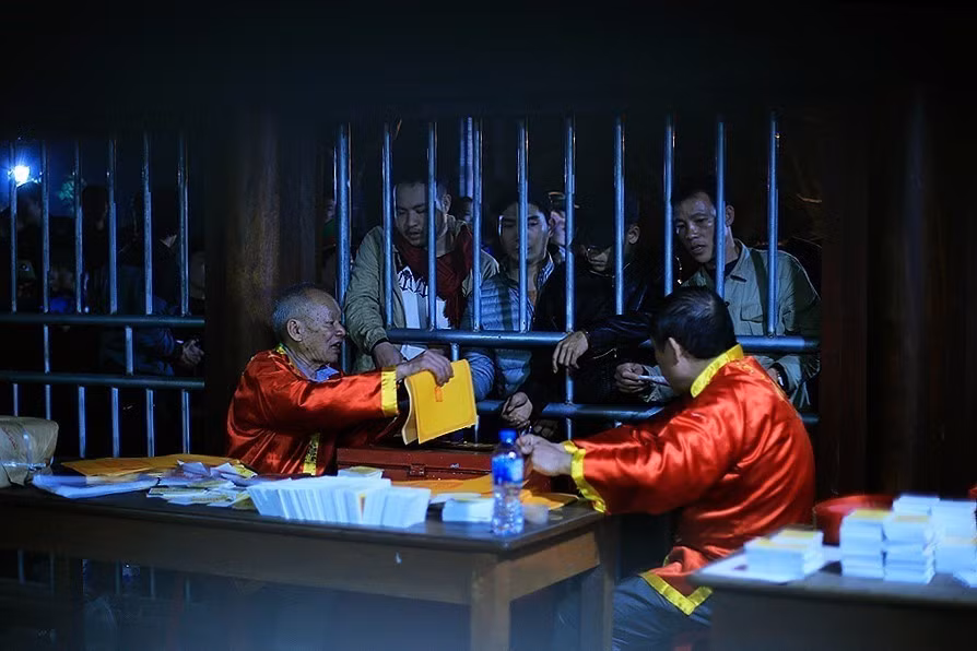 越南南定省陈祠开印仪式。（图片来源：越通社）