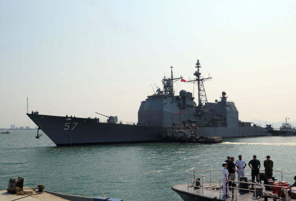 美国海军编队访问岘港。越通社记者 陈黎林 摄