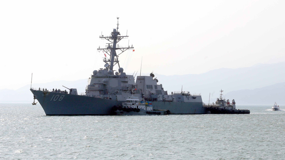 美国海军编队访问岘港。越通社记者 陈黎林 摄