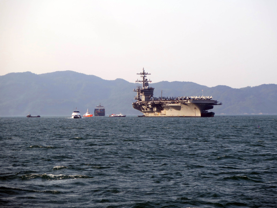美国海军编队访问岘港。越通社记者 陈黎林 摄