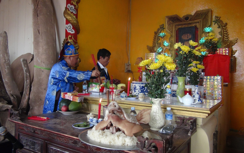 越南广平省景阳求鱼节热闹开场。（图片来源：越通社）
