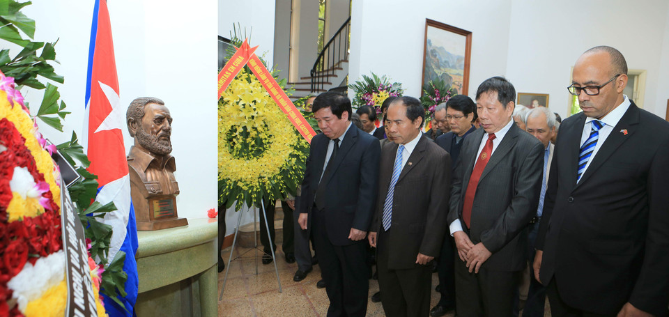 越南领导人吊唁古巴革命领袖菲德尔·卡斯特罗逝世（图片来源：越通社）