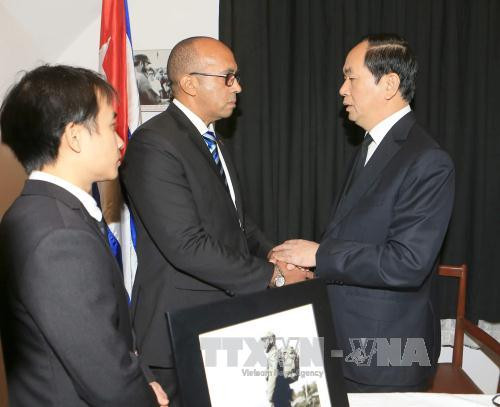 越南领导人吊唁古巴革命领袖菲德尔·卡斯特罗逝世（图片来源：越通社）