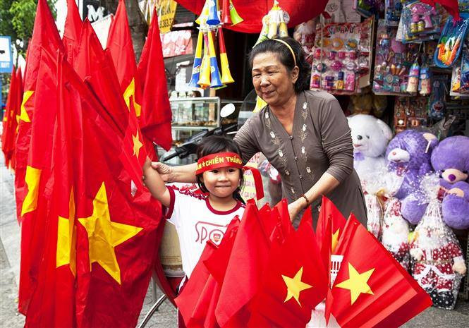 为越南足球队 图自越通社