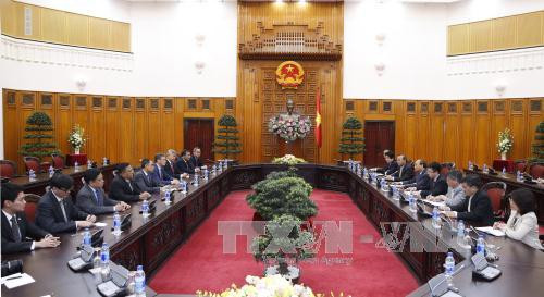  越南政府总理阮春福会见东盟各国驻越大使。