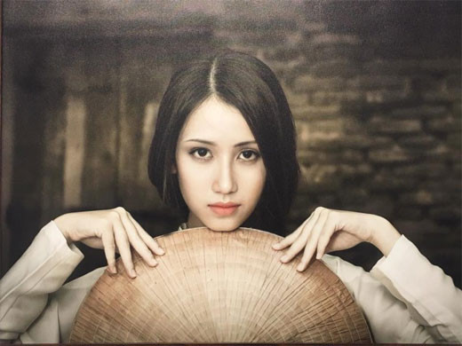 参展的一些作品（图片来源：laodongthudo.vn）