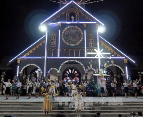 昆嵩省木制教堂（图片来源：越通社）