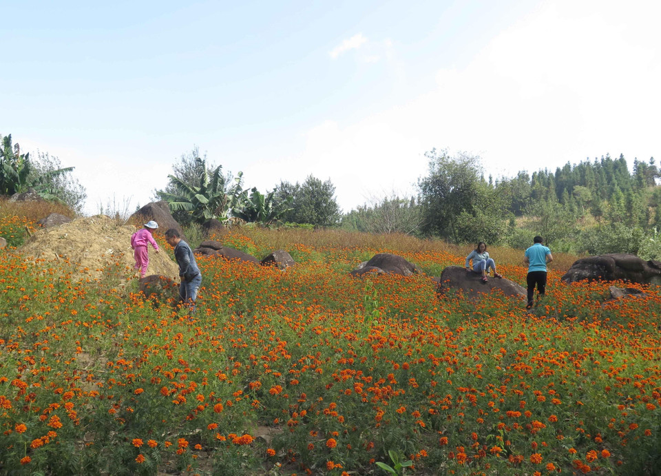 来到浓幽湖，游客可尽情探索各少数民族同胞的文化特色，感受当地居民的热情好客。越通社记者 春进 摄